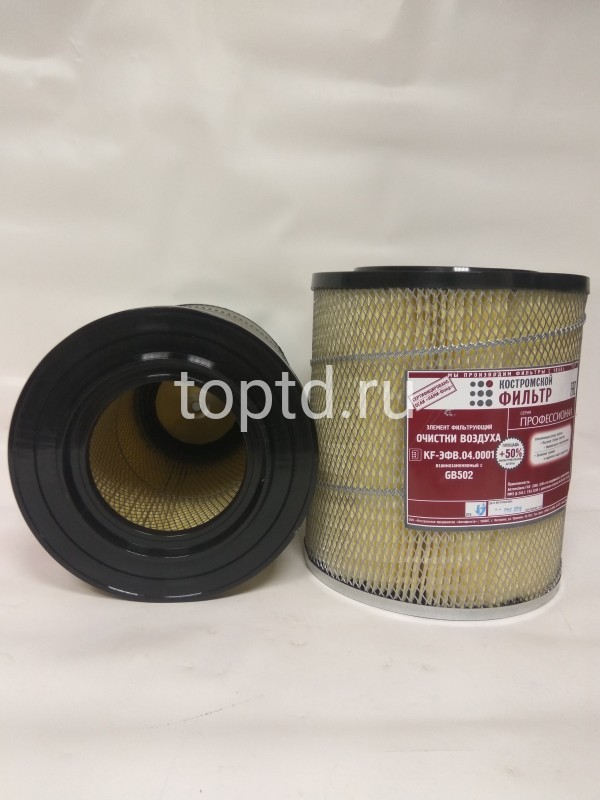 элемент фильтра воздушного ГАЗ № KF7502sp (Костромской фильтр) 005270