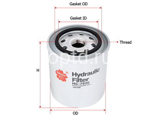 фильтр масл.гидр.Scania (2002705,P761108)№HC7920(Sakura)