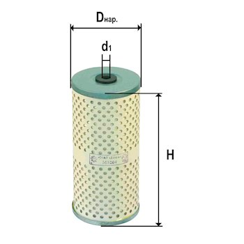 элемент фильтра масляного тонкой очистки № 5204М (Дифа16) 005739