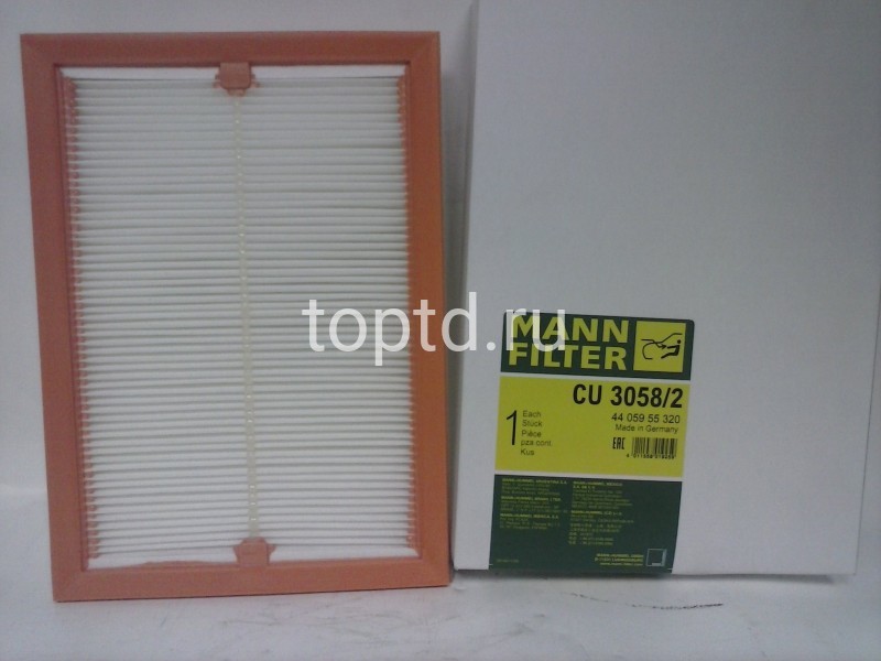 Фильтр воздушный салонный № CU3058/2 (Mann)