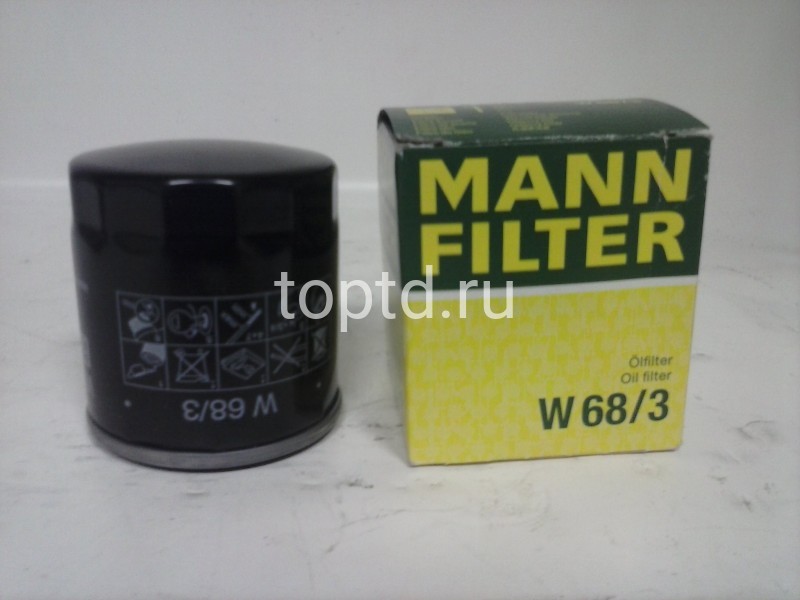 Фильтр масляный № W68/3 (Mann)