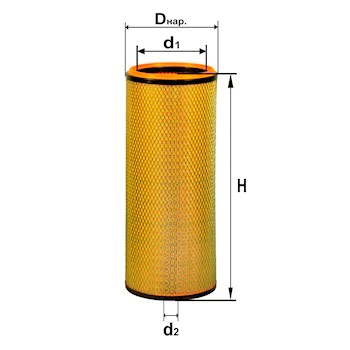элемент фильтра воздушного дополнительный № 4313М-01 (Дифа)