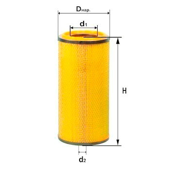элемент фильтра воздушного № 43155 (Дифа)