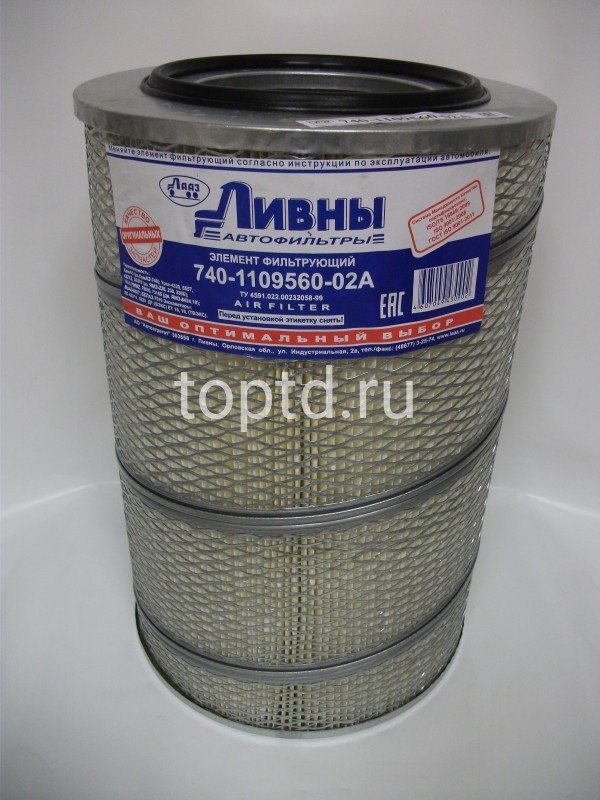 элемент фильтра воздушного № 740-1109560-02А (Ливны)