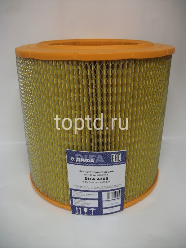 Т150-1109560А элемент фильтра воздушного основной № 4309 (Дифа) 001725 DIFA