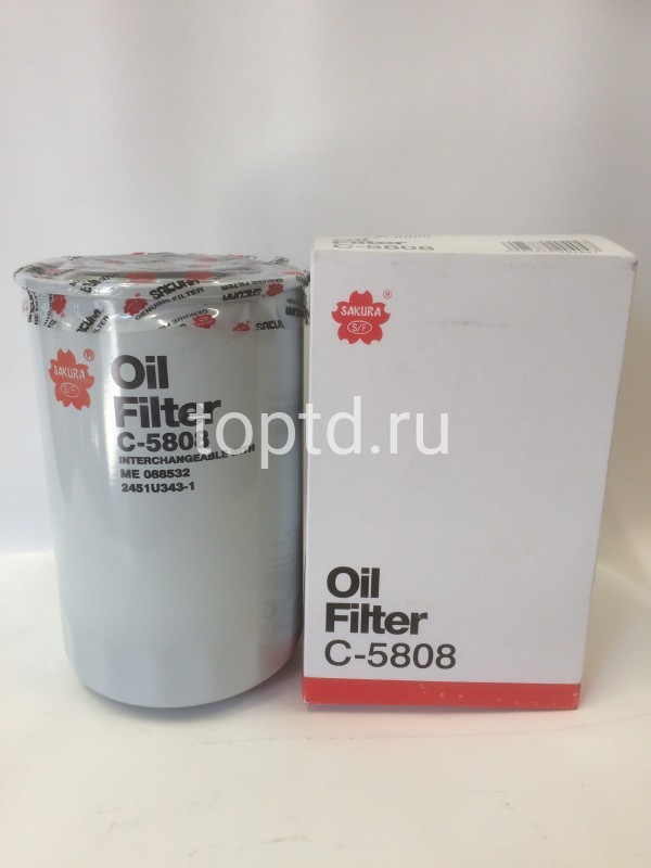 фильтр масл.Mitsubishi Fuso(W9069,P502008,ME088532) №C5808(Sakura)